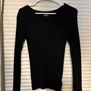 Express Black Knit Top